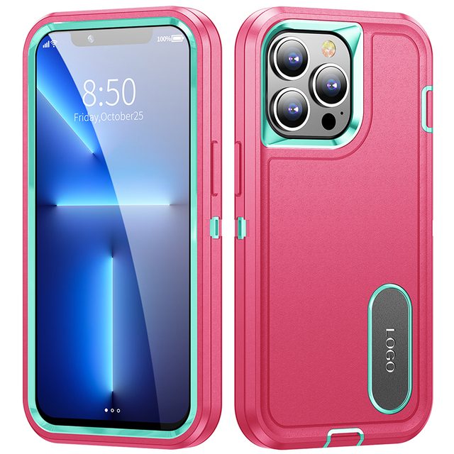 Heavy Duty Defend Military Grade Anti-Drop Armor TPU PC Phone Case for iPhone 13 12 11 Pro Max XS Max X XR