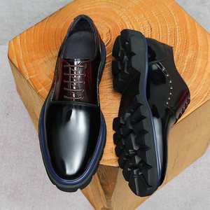 Genuine Leather Men's German <b>Trainers</b>, Breathable Casual Sneakers, Retro Versatile Non-Slip Flat-Couple <b>Trainers</b> - Product Image 3