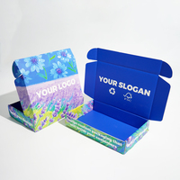 Boîte d'expédition en carton ondulé avec logo personnalisé pour vêtements, chaussures, chaussettes, petites entreprises