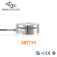 Capteur de force à compression à faible hauteur 0,5T-10T SBT733 en acier inoxydable pour pesage industriel