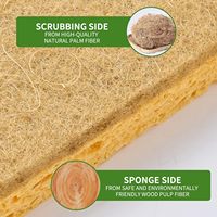 Éponge à vaisselle en cellulose naturelle, biodégradable, en sisal, réutilisable, lavable, en pulpe de bois, pour le nettoyage de la vaisselle