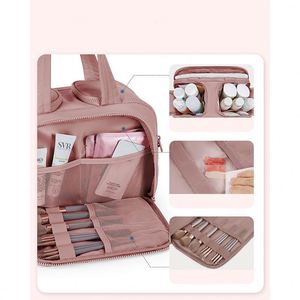 Sac de Voyage Matelassé Imperméable de Luxe Grande Capacité pour Femmes, Trousse de Maquillage et Organisateur de Cosmétiques avec Fermeture Éclair – Vente en Gros - Product Image 4