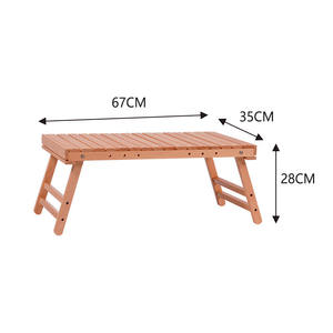 Mesa plegable portátil de madera maciza para acampar al aire libre, tienda, mesa de centro - Product Image 3