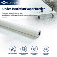 Membrane d'étanchéité anti-vapeur pour toiture et murs, film anti-condensation, barrière contre l'humidité, sous-couche d'isolation pour toiture