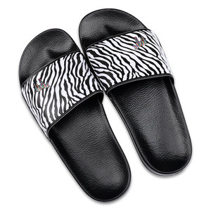 Henghao-Zapatillas de casa para mujer, chanclas atléticas de cebra, pantuflas de casa para interior - Product Image 5