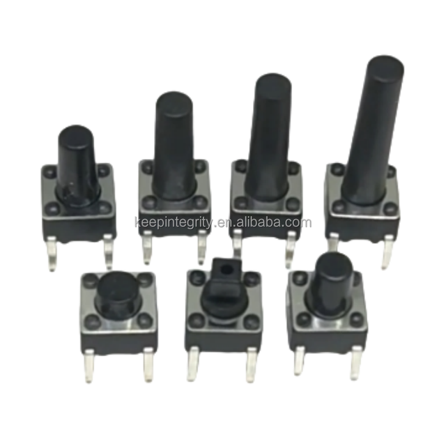 Button Micro Movement 6 * 6 * 4.3/5/7/8/9/9.5/12MM Tactile Switch Vertical 4-pin Straight Insertion Button Switch