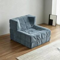 Canapé paresseux en velours tufté, fauteuil lounge moderne rembourré à grille, canapé d'appoint confortable pour salon, chambre et décoration intérieure