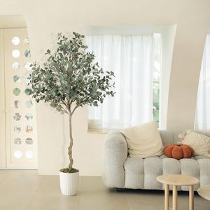 Style nordique grand arbre d'<span class=keywords><strong>eucalyptus</strong></span> artificiel à la mode vert <span class=keywords><strong>intérieur</strong></span> décoration de la maison <span class=keywords><strong>Pot</strong></span> en plastique Ins Style décoration intérieure - Product Image 2
