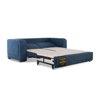 Sofá Cama Plegable Moderno con Tapicería de Lino y Estructura de Madera Sólida, con Almacenamiento, Ideal para Espacios Pequeños, Sala de Estar o Habitación de Invitados