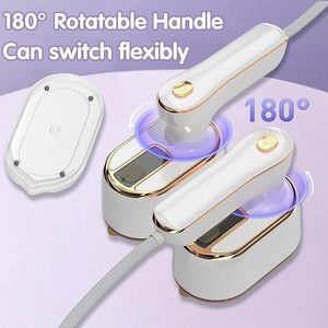 Plancha de vapor giratoria, mini máquina de planchar portátil, plancha de vapor para el hogar y viajes, plancha de vapor en seco y húmedo, plancha de vapor vertical. - Product Image 3