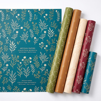 Papier d'emballage coréen recyclable à double face avec logo personnalisé pour les fleurs