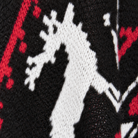 Poncho long sans manches en tricot polyester multicolore pour homme, motif Fair Isle de Noël, avec logo personnalisé, idéal pour l'automne et l'hiver