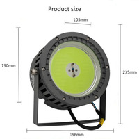 Promotion : Lampe de pêche LED 120W 12V pour la pêche en mer, flottante, attirant les calmars et les thons, lumière LED cyan vert pour la pêche en eau profonde depuis bateau
