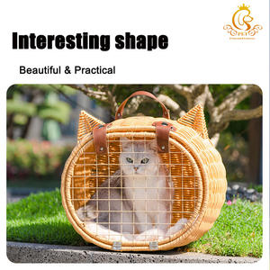 Переносная мягкая удобная кровать для собак из ротанга для кошек и собак - Product Image 4