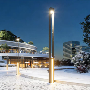 Lámpara de jardín de alta luminosidad de 30/50W, impermeable IP65, para paisajismo, con poste, luz de columna para patio, luz LED para calle. - Product Image 5