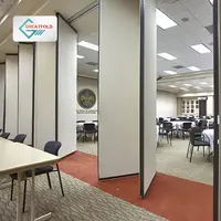 חדר ישיבות מתקפל לזווג פנל מחיצה נייד אקוסטית מתקפלת מרגש קיר חדר מחיצות הזזה קירות משרד