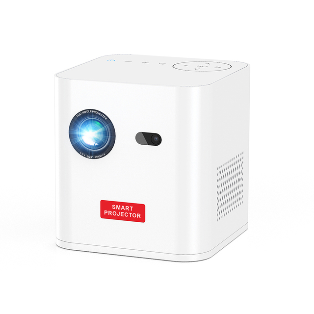 Portable Travel Camp Built-in Battery Outdoor Android 9.0 LED HD Cubic Beamer Dlp 3d Pico DC Mini Projector