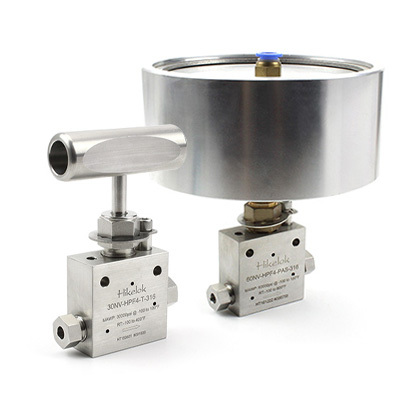 Autoclave HiP Butech Type Ultrahigh Pressure 30000 psi HP Stainless Steel 1/4'' 9/16'' 3/8'' OD Needle Valve