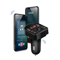 Pengisi Daya Mobil Desain Baru 2 Port Gratis Genggam Pemutar MP3 FM Pemancar USB Pengisi Daya 3.1A Dual USB Pengisi Daya Cepat Mobil