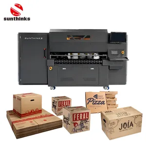 ดิจิตอลหนึ่งผ่านเครื่องพิมพ์กล่อง Auo ให้อาหาร860มิลลิเมตรรูปแบบขนาดใหญ่พิมพ์ความกว้างเดี่ยวผ่านกล่องกระดาษลูกฟูกเครื่องการพิมพ์