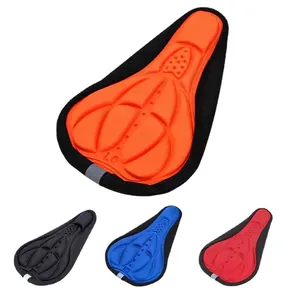 Selle de vélo housse de coussin respirante vélo de route épaissi doux tapis de selle de vélo gel de silicone 3D coussin de selle de vélo