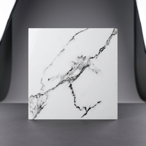 Azulejos de Porcelana Brillante Belmonte Blanco de 60x60cm, 8mm, Pulidos, Diseño para Pisos de Centros Comerciales - Product Image 1
