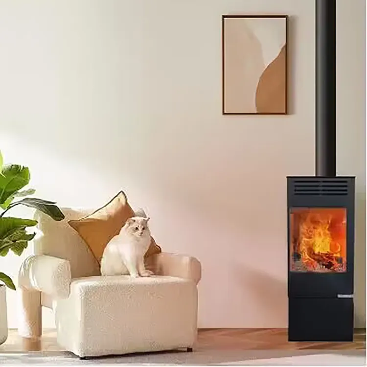 Double glass furnace door stoves wood burning Environmentally friendly high-temperature paint fireplace wood