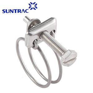 Có thể điều chỉnh đôi dây dây SS Ống kẹp có sẵn trong inch và hệ thống đo lường số liệu - Product Image 3