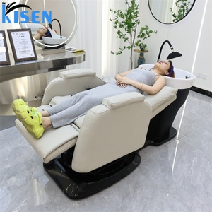Kisen Hot Sale Cheap Shampoo Bed Hair Wash Cut Dressing Chair Salon Back Wash Unit Optional Waterfall Circulation Head Spa <b>Kit</b> - Product Image 6