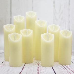 Kit de Velas LED sin Llama con Control Remoto, Pilares LED Dobles con Control Remoto, 9 Piezas para Iluminación de Eventos a Gran Escala, Velas LED de Parafina - Product Image 5