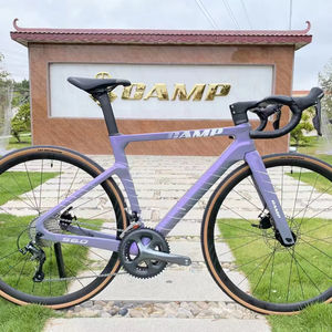 Cadre de vélo de route en fibre de carbone ultra-léger CAMP Popular 700C avec passage des câbles interne et freins à disque, garantie de 2 ans, kit cadre de course à disques - Product Image 1