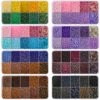 Kit de perles de verre Zhubi 10 couleurs, perles de verre cristallines changeantes de couleur pour la fabrication de bijoux, artisanat fait main, bracelet