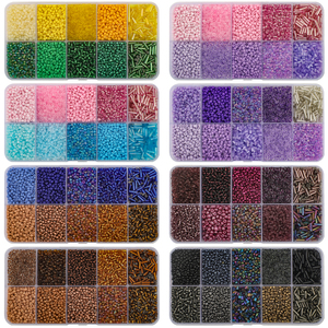 Kit <span class=keywords><strong>Perline</strong></span> da Polso in <span class=keywords><strong>Vetro</strong></span> Zhubi 10 Colori con Cristalli Miyuki che Cambiano Colore per Creazione <span class=keywords><strong>di</strong></span> Gioielli e Bracciali Artigianali Fatti a Mano - Product Image 5