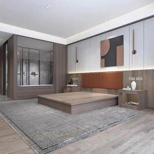 Meubles <span class=keywords><strong>de</strong></span> suite économiques pour hôtel, <span class=keywords><strong>lit</strong></span> <span class=keywords><strong>de</strong></span> 1,8 m, pour chambres simples/standard, design minimaliste moderne, usage commercial - Product Image 4