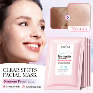 Mascarilla Facial Hidratante y Blanqueadora Anti-pigmentación OEM SADOER 30g para Piel Seca con Extracto <span class=keywords><strong>de</strong></span> Niacinamida - Product Image 1