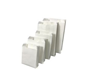 ถุงกระดาษสีขาวแบบกำหนดเองพิมพ์ถุงช้อปปิ้งกระดาษราคาถูกถุงบรรจุกระดาษไม่มีหูจับ - Product Image 2