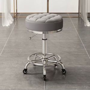 K Chair with pulley rotation and <b>height</b> <b>adjustment</b> nail salon round <b>stool</b> barber shop swivel chair salon specialty - Product Image 3