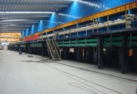 Ligne de production de piquage continu semi-automatique haute capacité et robuste avec machines de découpe de métaux