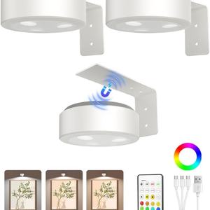 Lumière d'affichage LED magnétique couleur certifiée UL ETL pour cadre photo, lumière de peinture à piles avec télécommande - Product Image 4