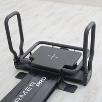Mini équipement de Pilates professionnel noir, machine de Pilates Reformer réglable en aluminium, certifiée CE, à vendre
