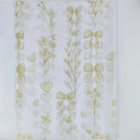 Papier d'emballage en tissu imprimé de fleurs imperméable avec logo personnalisé 50*70cm, écologique, semi-transparent pour l'emballage de cadeaux de t-shirts