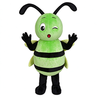 Costume d'animal personnalisé pour adultes avec une petite mascotte abeille gonflable, idéal pour le Nouvel An et Noël