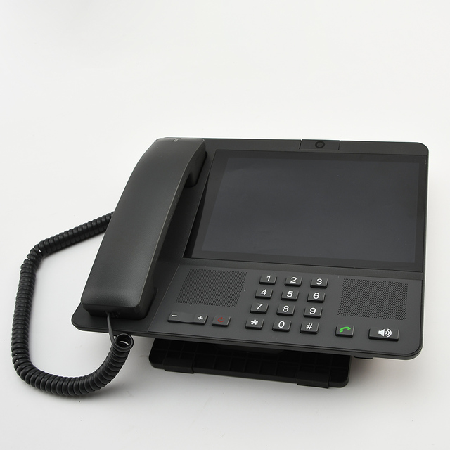 Excellent Multifunctional with Clock USB Corded HD Speakerphone Calls Wireless IP Phone Family Intercom Audio 4G IP Phone