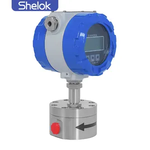 Shelok High Temperature High Viscosity Micro OGM Oval Gear Flowmeter Circular Gear Flow Meter With Pulse Output