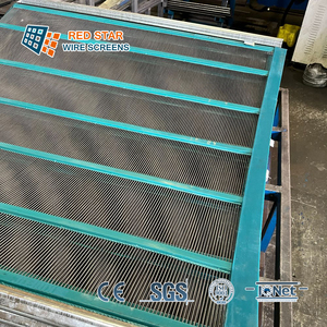 Grille vibrante anti-colmatage à longues fentes, en fil de piano soudé et plié, haute résistance à la traction pour l'exploitation minière - Product Image 1
