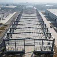 Sistema de Construcción de Estructuras de Acero Modulares Modernas, Pre-fabricadas, de Gran Envergadura y Bajo Costo para Fábricas Industriales
