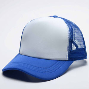 Casquette de camionneur en <span class=keywords><strong>mousse</strong></span> brodée personnalisée, cadeau respirant, casquette de baseball pour hommes et femmes vierge bicolore avec maille - Product Image 5