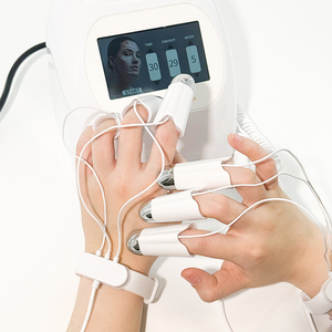 Instrument de beauté des doigts dorés Version de mise à niveau du <span class=keywords><strong>masque</strong></span> facial intelligent AI Machine de massage raffermissante à micro courant B - Product Image 4