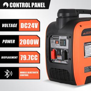 Générateur électrique portable à essence TKH2750CZ pour usage domestique, 1,8 kW, 2 kW, 2000 watts, DC 24 V, régulateur de tension automatique, 50/60 Hz - Product Image 4