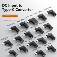 Adaptateur de connecteur d'alimentation PD 65W DC vers Type C 7.4*5.0mm 5.5*2.1mm 4.5*3.0mm 4.0*1.7mm vers convertisseur USB C charge pour ordinateur portable